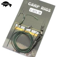 Carp Fishing Accessories Ready Tied Hair Rigs Fishing Hooklink Leadcore Fishing Chod Loop Swivel with Hooks Carp Terminal Tackle Accessories