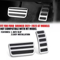 Rhyming Anti Slip Brake Pedal Pad Accelerator Pedal Cover Fit For Ford Bronco 2021 2022 2/ 4Door Foot Pedal Replacement Parts