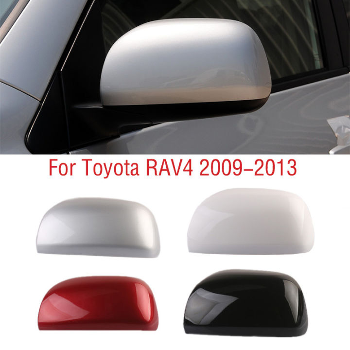สำหรับโตโยต้า-rav4-rav-4-2009-2010-2011-2012-2013รถปีกประตูกระจกมองข้างฝาครอบด้านนอกกระจกมองหลังหมวกเชลล์บ้าน