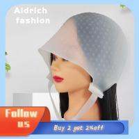 ALDRICH FASHION ของใหม่ มืออาชีพอย่างมืออาชีพ ใช้ซ้ำได้ หมวกทำสีผม เครื่องมือจัดแต่งทรงผม ตะขอหมวกสีทำไฮไลต์ ฝาปิดซิลิโคน