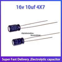 10PCS Rubycon imported aluminum electrolytic capacitor 16v 10uf 4X7 Japanese Ruby MS7 small volume 85 degrees Electrical Circuitry Parts