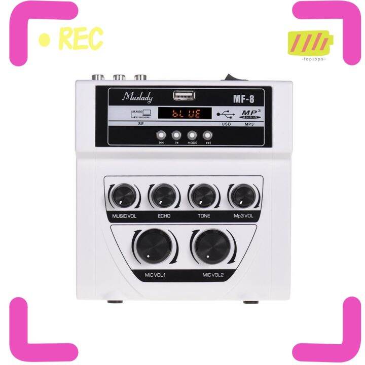 DUBAI ElECTRONIC Mini Karaoke Sound Audio Mixer Stereo Echo Mixer Dual