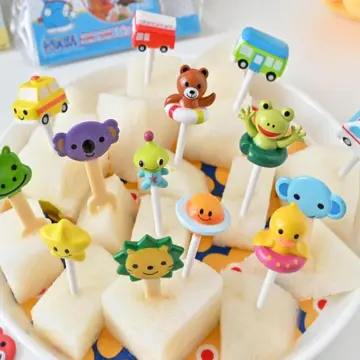 Cute Animal Food Picks Fruit Toothpicks for Kids, Fun Kids Food Picks for  Picky Eaters, 10PCS Reusable Toddler Food Pick, Kids Lunch Accessories for