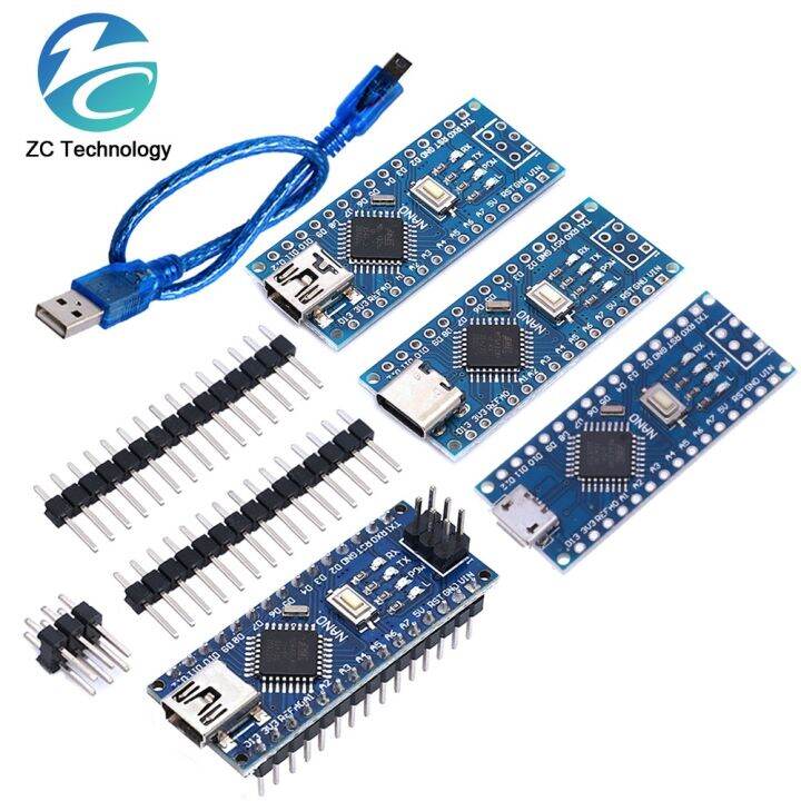 mini-type-c-micro-usb-nano-3-0-with-the-bootloader-compatible-nano-controller-for-arduino-ch340-usb-driver-16mhz-atmega328p