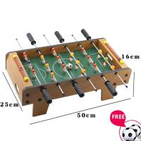 Desktop Foosball Table-ชุดเกมฟุตบอล/ฟุตบอลแบบพกพาขนาดเล็กมีสองลูกและผู้พิทักษ์คะแนนสำหรับผู้ใหญ่และเด็ก! เล่น!