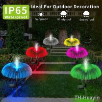 【hot】✜♘☇  Jellyfish Lights Layer Iluminação ar livre Lawn Pathway Lamp Garden Landscape 7color Changing Yard Decoration