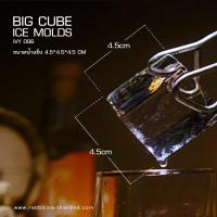 ถาดพิมพ์น้ำแข็ง BIGCUBE08 ขนาด 11x21 CM : วัสดุ ซิลิโคนคุณภาพดี : สี น้ำเงิน/ฟ้า/เขียว/เหลือง (ระบุสี่ที่ช่อง Chat) : ขนาดก้อนน้ำแข็ง 4.5x4.5 CM