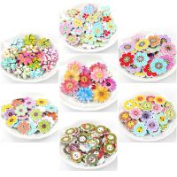 【YF】☸⊕  Scrapbooking Sewing Apparel Accessory Decoration Mixed Painted Buttons Crafts 20pcs 20-25mm