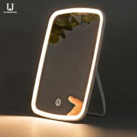 Xiaomi Jordan &amp; Judy กระจกแต่งหน้า LED Lighted Makeup Mirror กระจกแต่งหน้ามีไฟ LED พกพาสะดวก พับได้