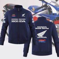 Honda HRC Racing Motorcycle Stand-Up Collar Jacket Sweatshirt CBR Golden Wing Men Women Cycling Jersey Lovers Customizable