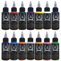 สีรอยสักมงกุฎเงิน tattoo ink หมึกสัก วัสดุสีรอยสัก 30ml ชุดสีสัก *