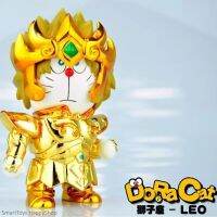 DORACAT Leo Figure Model Saint Seiya Series ฟิกเกอร์โมเดลโดราเอม่อนในชุดเซ้นต์เซย่าสีทองสุดเท่ห์ลิขสิทธิ์แท้จากญี่ปุ่น