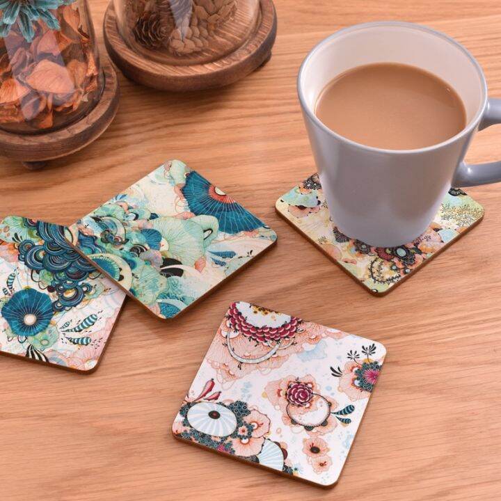 cw-table-round-dining-placemats-cup-flowers-insulation-coasters-coaster