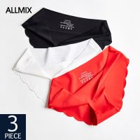 (Hot clothes) ALLMIX 3ชิ้น/ล็อตเซ็กซี่ผู้หญิงกางเกงชั้นในไร้รอยต่อตั้งชุดชั้นใน C Omfort กางเกงแนวราบผ้าไหมผู้หญิงกางเกงแข็งนุ่มเลดี้ชุดชั้นใน