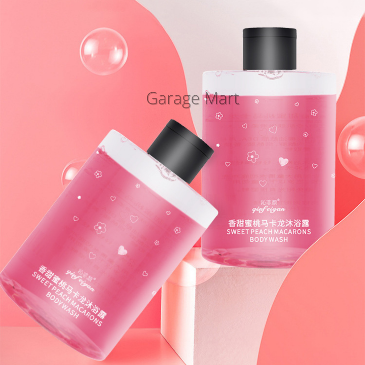 SWEET PEACH MACARON PERFUME SHOWER GEL BODY WASH SHAMPOO 400ml Lazada