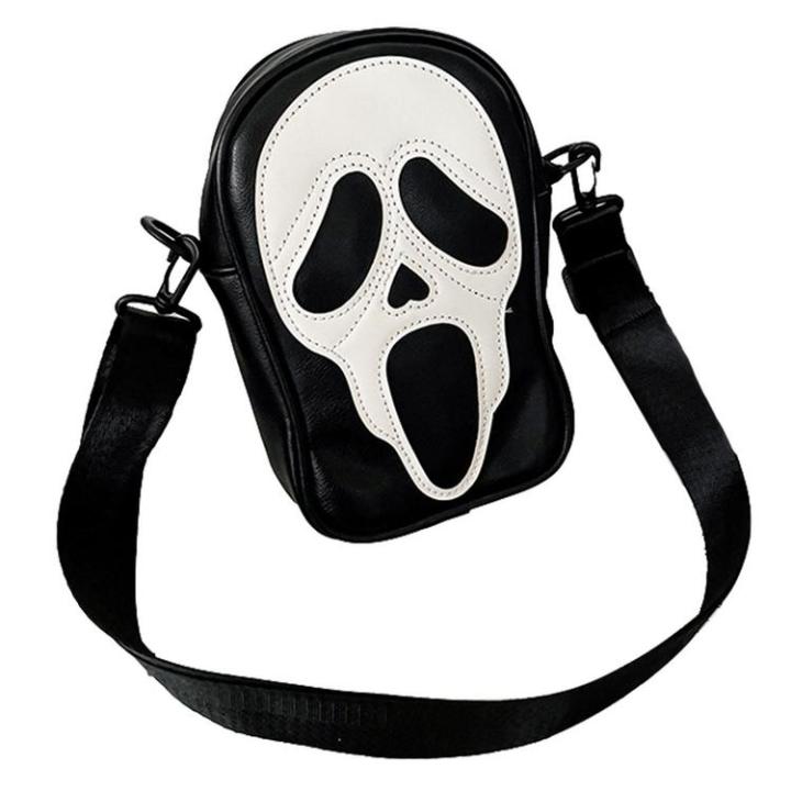western-shoulder-bag-shoulder-sling-skull-travel-bag-reusable-crossbody-cell-phone-purse-for-cycling-hiking-shopping-polite