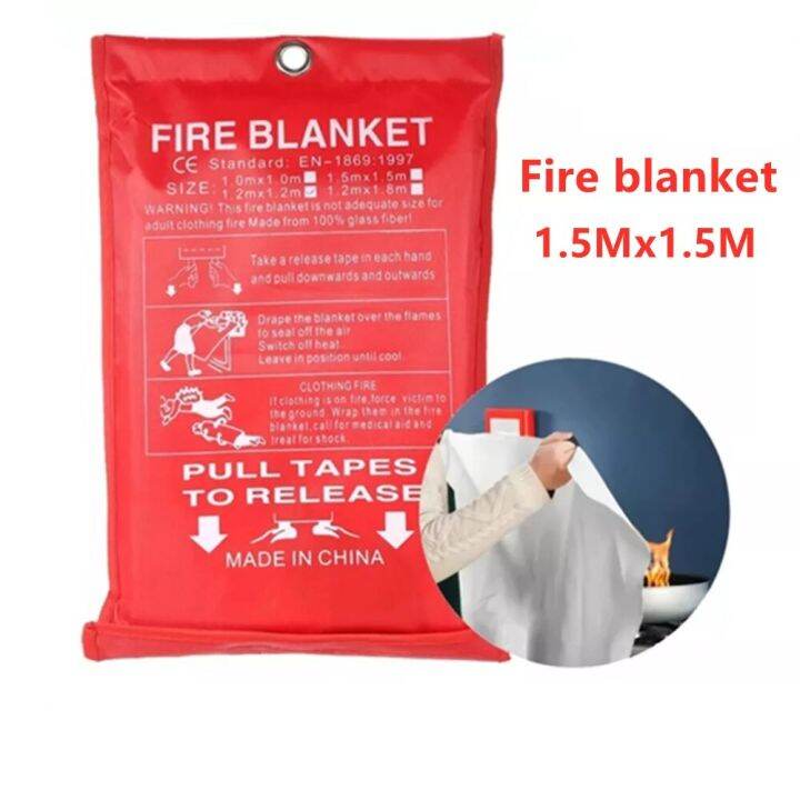 1.5M X 1.5M Fireproof Blanket, Glass Fiber Fireproof, Flame Retardant