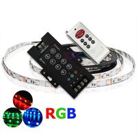 แถบไฟ LED ควบคุม RGB DC 12V 24V 360W พร้อม8คีย์ Sakelar Peredup แท่ง LED ระยะไกลไร้สายสำหรับ RGB SMD 5050 2835 3528เทปไฟ