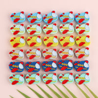 Sunrony 50100pcs Airplane Silicone Beads Food Grade Teether Safety BPA Free DIY Pacifier Chain Accessories Baby Teething Toys