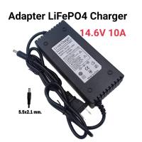 14.6V-10A Adapter Charger LiFePO4 สายชาร์จแบตเตอรี่ลิเธียม มีไฟ LED แสดงสถานะ