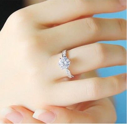 แหวนแฟชั่น-สไตล์สาวเกาหลีื-s925-ประดับเพชรสวิส-cz-เกรดพรีเมี่ยม-ตัวแหวนปรับไซส์ได้