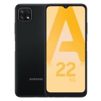 A22 Samsung Galaxy 5G 6.6นิ้วแปดคอร์4GB RAM 128GB ROM 48MP กล้องจริงสามตัวปลดล็อกโทรศัพท์มือถือเดิมด้วยลายนิ้วมือ