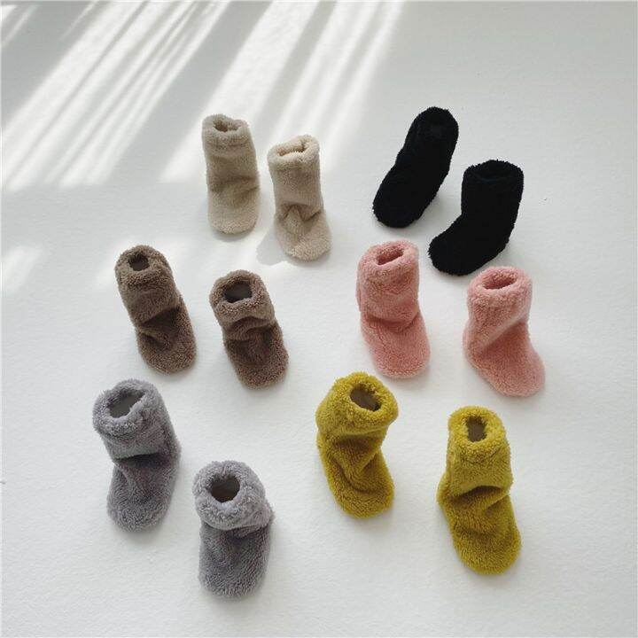 cod-ins-autumn-and-winter-korean-version-of-infants-warm-comfortable-non-slip-toddler-shoes-baby-does-fall-with-soft-bottom-rabbit-plush