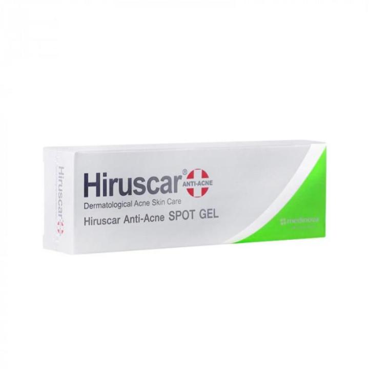 hiruscar-ฮีรูสการ์เจลดูแลปัญหาสิวใช้แต้มสิว-anti-acne-spot-gel-4g-ดูแลปัญหาสิว