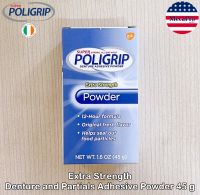 Poligrip® Extra Strength Denture and Partials Adhesive Powder 45 g ผงติดฟันปลอม โพลิเดนท์ Polident