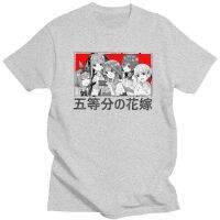 The Quintessential Quintuplets Tshirt Short Sleeve Cotton Tshirt Men Tshirt Printed Go Toubun No Hanayome Miku Nakano