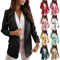 BUPAOWomen S Blazer,Cardigan,แฟชั่น,แขนยาว,แจ็คเก็ตชุดลำลองทำงานธุรกิจ,น้ำหนักเบา,คาร์ดิแกนเปิดคอ