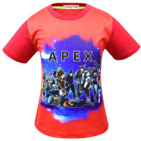 APEX Legendsเด็กเสื้อแขนสั้นสำหรับเด็กหญิงเสื้อยืดผ้าฝ้ายใหม่การ์ตูนพิมพ์ 343 เด็กเสื้อผ้าฤดูร้อนสบายๆหลวมกีฬาท็อปส์