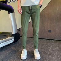 NGHG MALL-Super Cool Mens Comfortable Casual Pants Slim Fit Mens Fashion Versatile Ice Silk Thin Pants