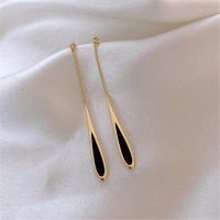 Trendy Ear Piercing Ins Wind Earring Trendy Earrings Women Earrings Luxury Black Earrings Water Drop Earrings
