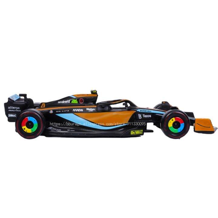 urago-f1-2022-mcl36-mclaren-3-daniel-ricciardo-4-lando-norris-alloy-รถหรูรถขึ้นรูปของเล่นโมเดล