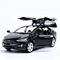 1:32 Tesla รุ่น X90รถโลหะ Diecast ดึงถอยหลังรถของเล่นสำหรับ Boy Collection