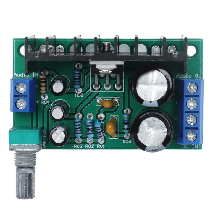 บอร์ดเครื่องขยายเสียงควบคุมระดับเสียง-tda2050-dc12-24v-โมดูลการขยาย1ช่องพร้อมโพเทนชิโอมิเตอร์สำหรับอุปกรณ์เครื่องเสียง