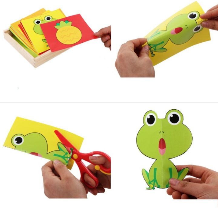 โมเดล-ฟิกเกอร์-ของสะสม-ของเล่น-ชุดตัดกระดาษ-แถมฟรี-กรรไกรสำหรับเด็ก-และกล่องเก็บ-ฝึกสมาธิ-และพัฒนาการได้อย่างดี-ของเล่นเด็ก-gift-kids