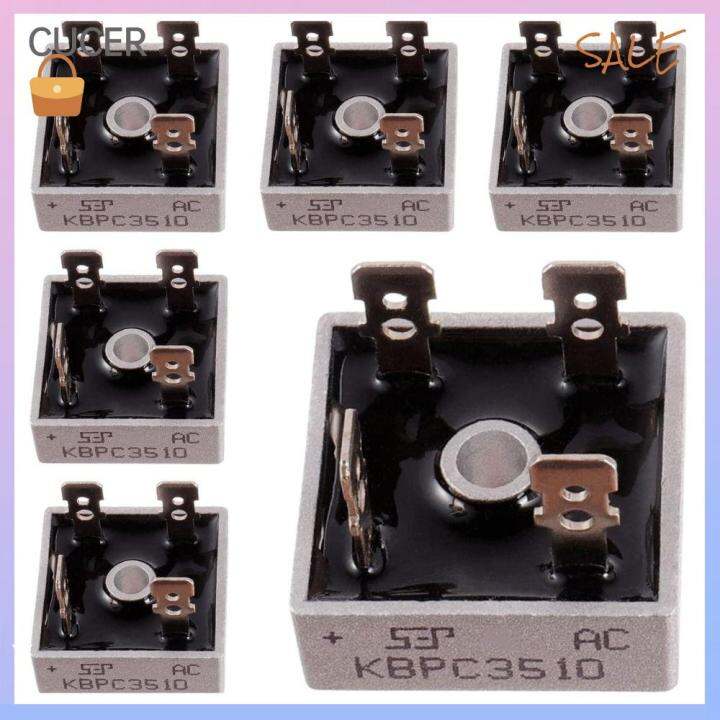 CBT 6pcs KBPC3510 Bridge Rectifier Diode 35A 1000V Single Phase