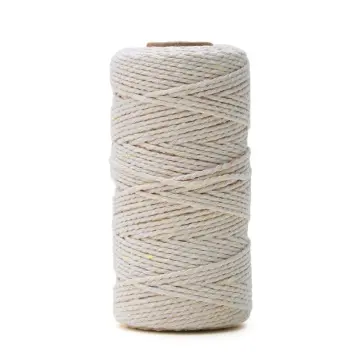 2mm 100M Macrame Cord Cotton Rope String Crafts DIY Colored Thread