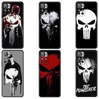 Punisher Case for Xiaomi redmi note 10 11 pro 10pro 9pro 8pro 7 11t 9t 8t 9s Cover Marvel Coque Redmi 9 9a 9c 8 k40 Funda Phone Cases