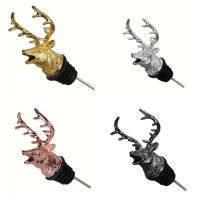 Deer Head Wine Mouth Wine Guide Pour Wine Bottle Stopper Bartender Tool Wine Pourer for White Red Wines Whiskey Gift