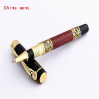 Superior luxury 530 Golden carving Mahogany paint Business Office Medium Nib Rollerball pen New Pens