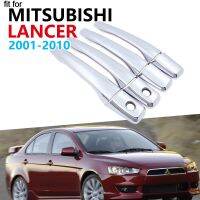 ชุดฝาครอบที่จับประตูชุบโครเมียมหรูหราสำหรับ Mitsubishi Lancer GLX Cedia Souast Lioncel II 2001 ~ 2010สติกเกอร์อุปกรณ์เสริม