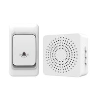 ▽❄☎ Intelligent Wireless Doorbell 38 Rings Smart Home Smart Door Bell Chime Foldable Home Welcome Doorbell New Smart 433mhz Doorbell