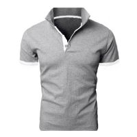 Covrlge PoloShirt Men Summer Stritching Business Clothes Luxury Men Tee Shirt Mens Shorts Sleeve Poloshirt Brand Polos MTP129