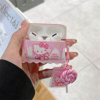 Sanrio H Ello K Itty หูฟังกรณีที่มีลูกอมจี้สำหรับ Apple 1 2 3และ Pro 2 อุปกรณ์เสริมหูฟังปก