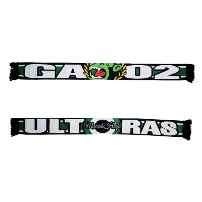 145x15 Cm Size Retro Ultras MAHC FC GA 02 Lsrael Ma Haifa Football Team Cotton Scarf Birthday Gifts Shawl Green Ape Banners