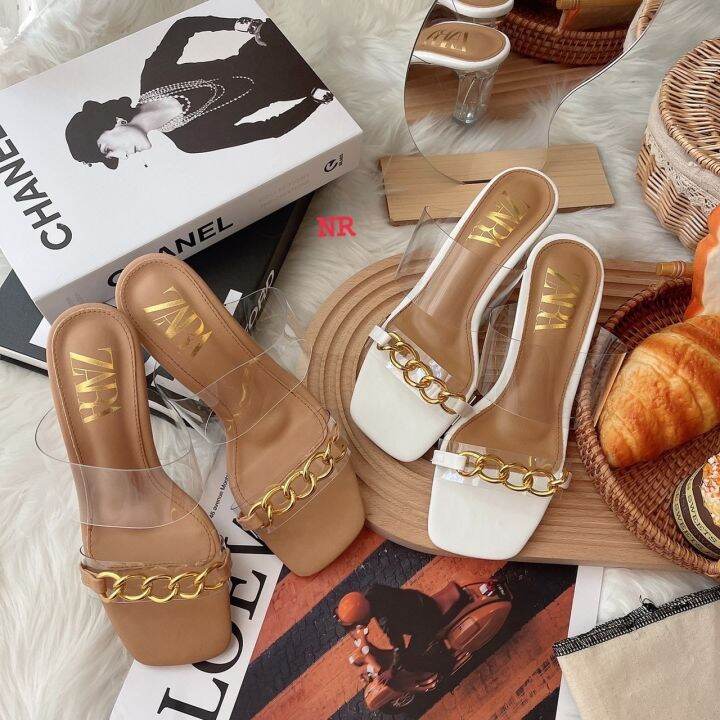 รองเท้าส้นสูง-พร้อมส่ง-size-36-40-eu-น้ำตาล-ขาว-รองเท้าแตะแฟชั่นผู้หญิง-รองเท้าส้นสูงผู้หญิง-นุ่ม-น้ำหนักเบา-ใส่สบาย-ภาพจากสินค้าจริง