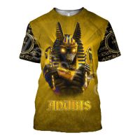 Egyptian Pharaoh Anubis Horus 3D Printed 2022 New Fashion Summer Harajuku T-shirt Unisex Top O-Neck Short Sleeve 36